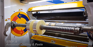 Automatic paste and roller change