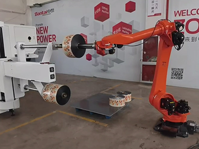 Automatic robot arm (used to move the finished roll from machine to a pallet) (optional device)